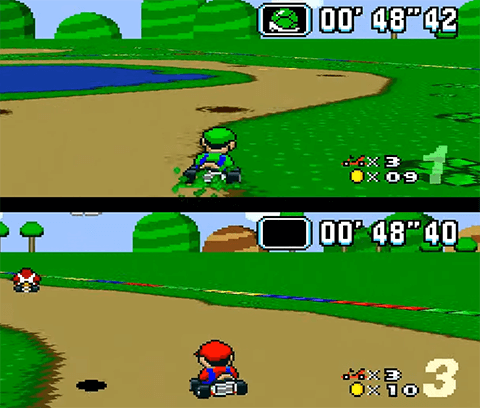 Super Mario Kart 1992 SNES
